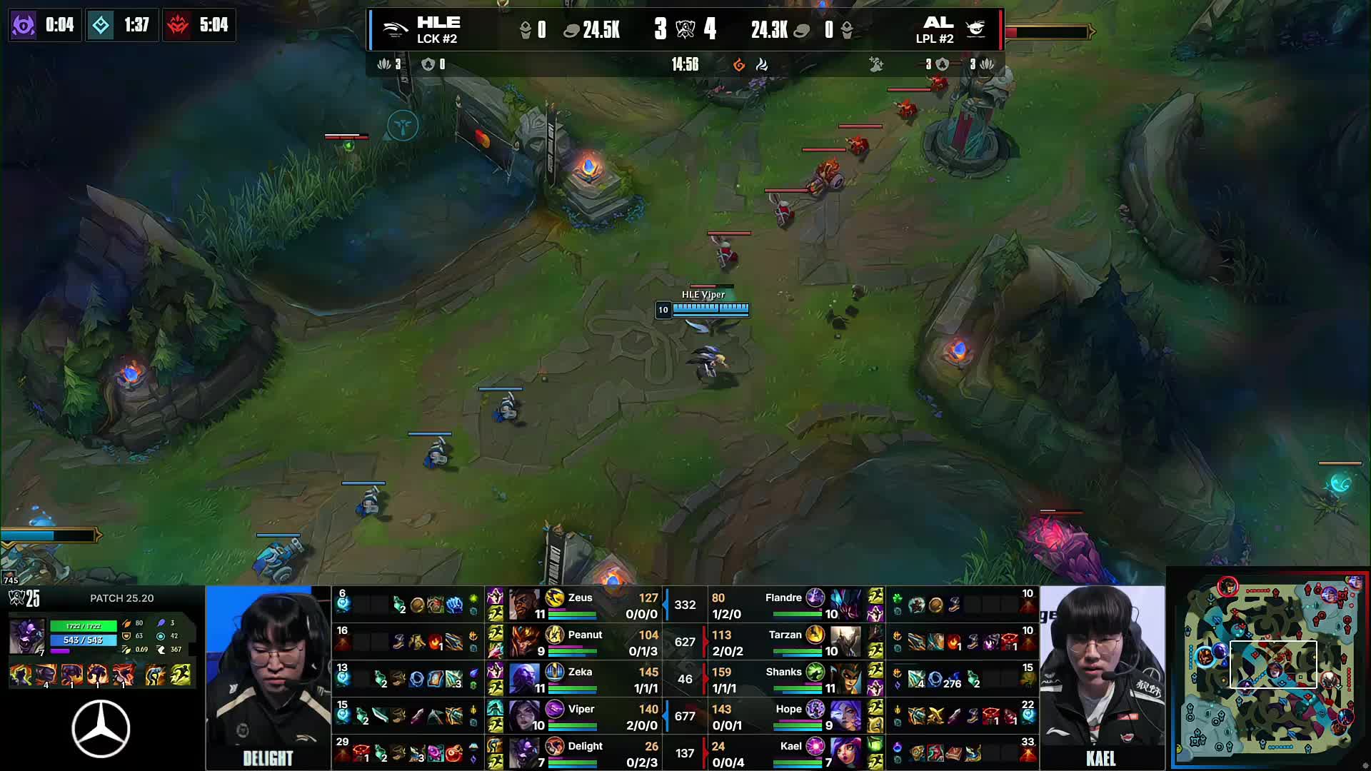 外媒LeagueOnLock在油管频道发布了2023年LCK春季赛上单选手排名